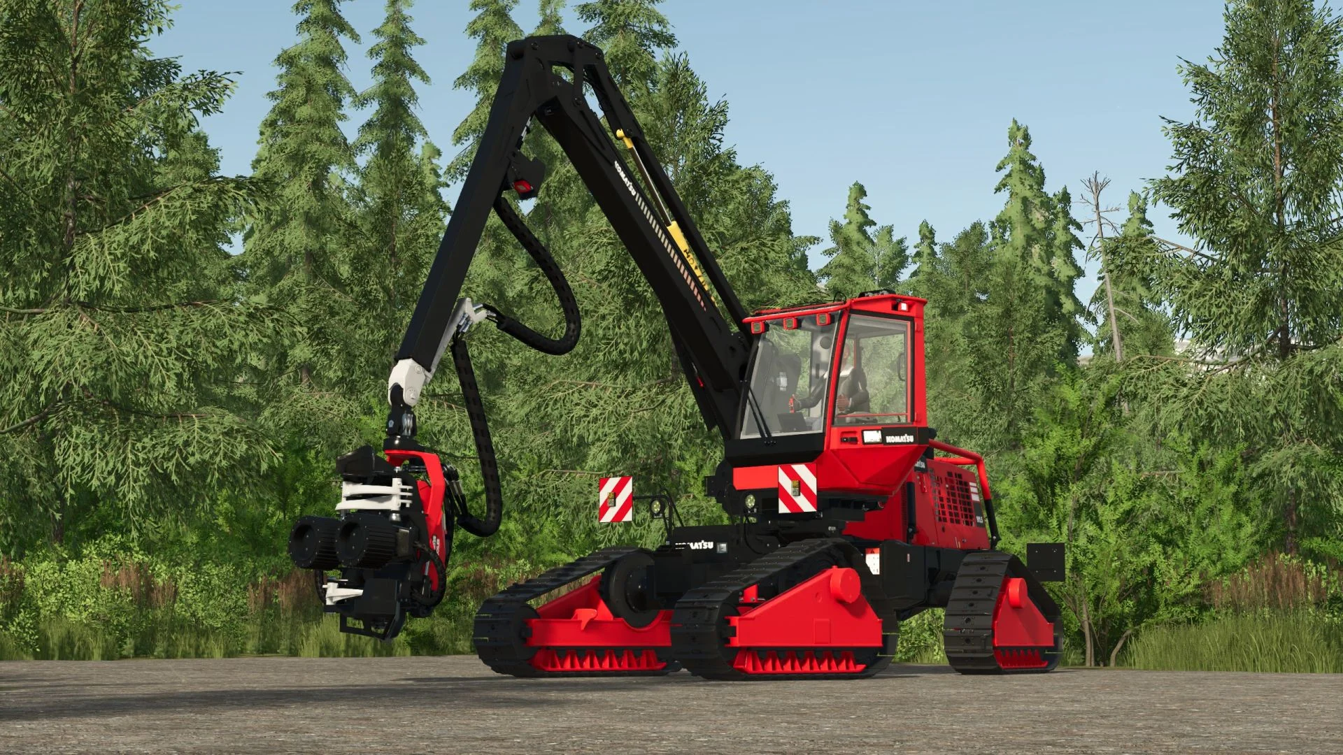FS25 Komatsu Harvester 911.5 X3M V1.6 Forestry Mod FS25 Mod Free Download