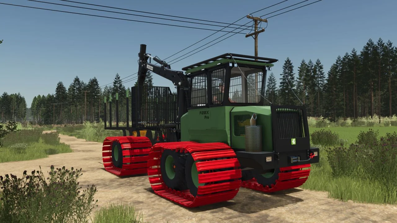 FS25 Lizard F28X Forwarder V1.0.0.5 Forestry Mod FS25 Mod Free Download