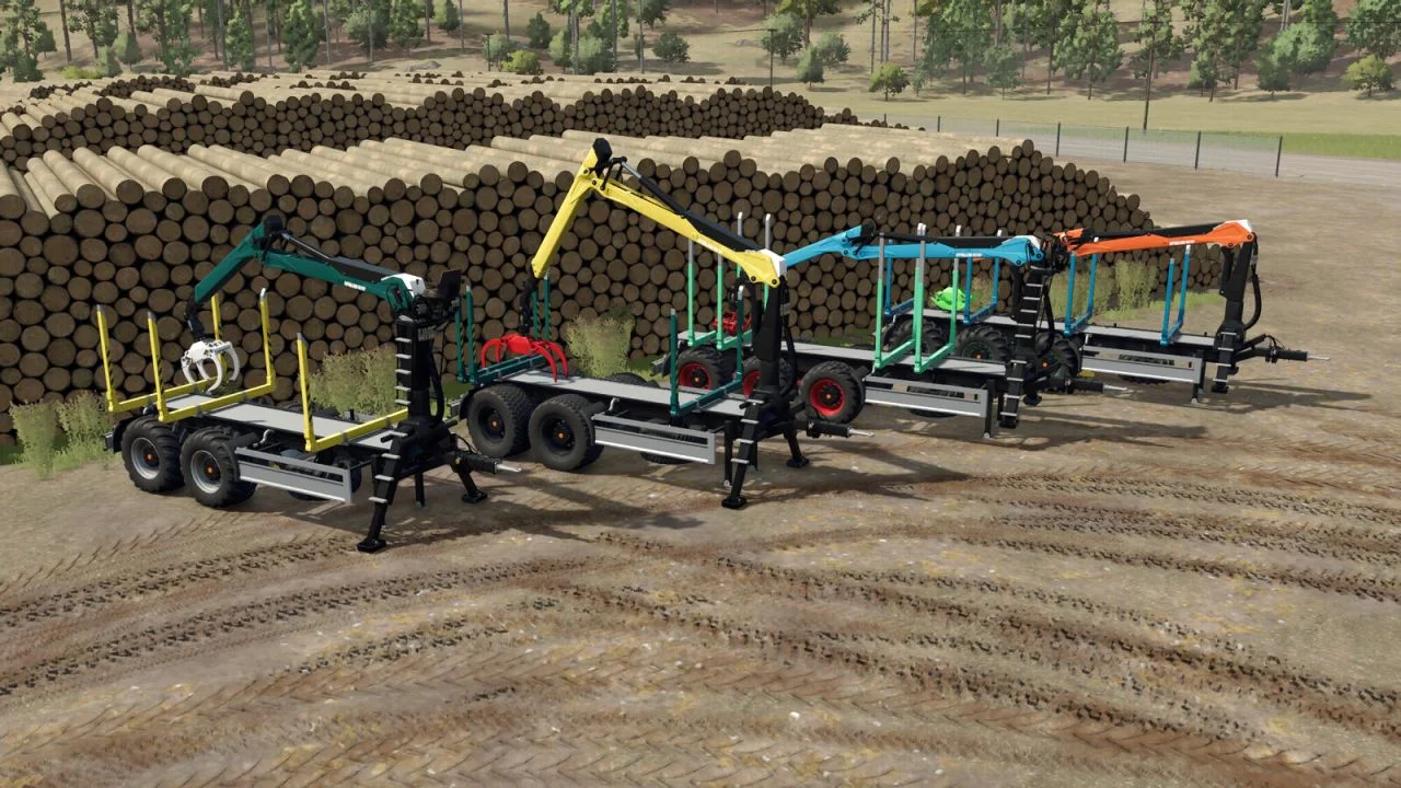 FS25 Lizard Forest Trailer Pack v1.0 Forestry Mod FS25 Mod Free Download