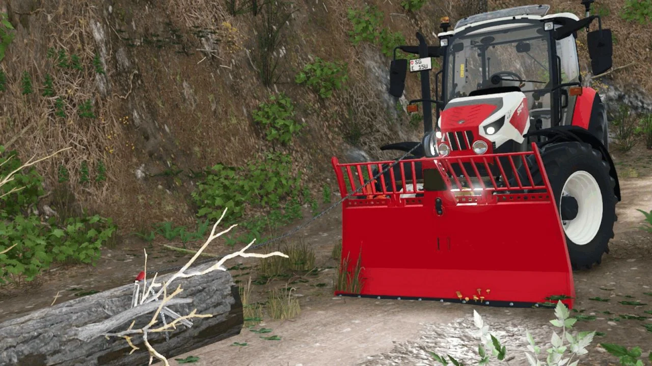 FS25 Lizard Shield Log Pushing Blade V1.0 Forestry Mod FS25 Mod Free Download