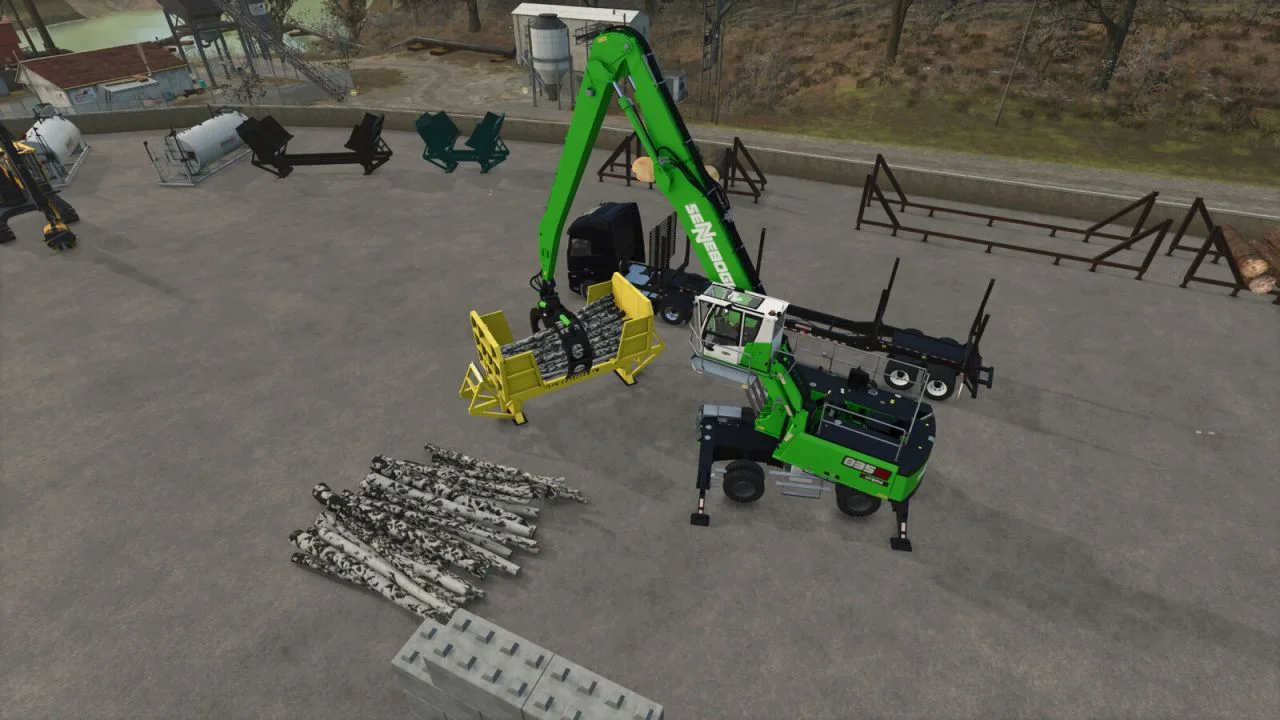 FS25 Mechanical Log Leveller Pack V1.0.0.1 Forestry Mod FS25 Mod Free Download