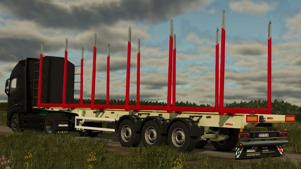 FS25 MEGA Timber Long V1.0 Forestry Mod FS25 Mod Free Download