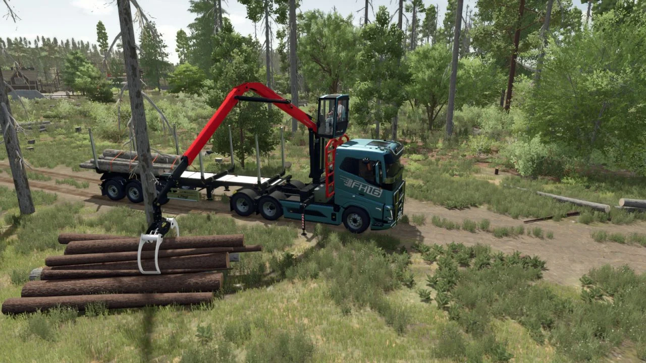 FS25 Palfinger Universal L-Crane Pack V1.0.0.2 Forestry Mod FS25 Mod Free Download