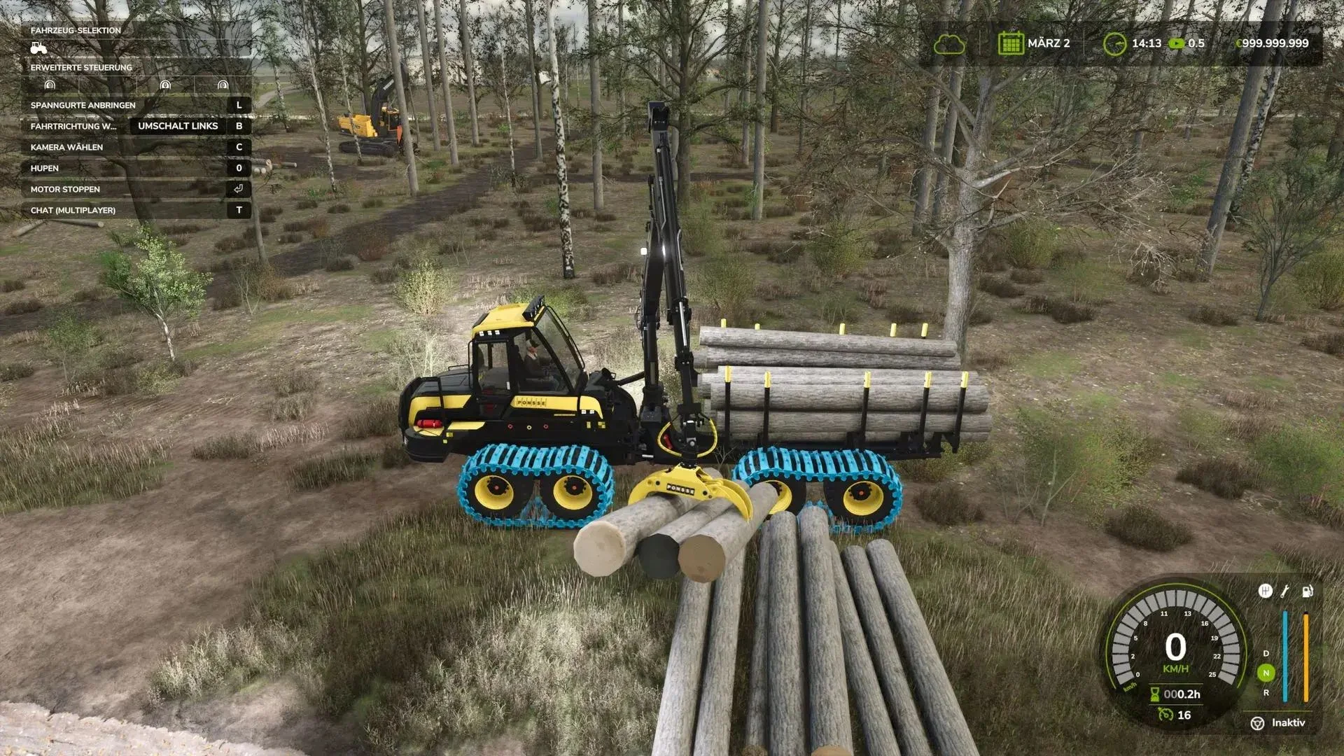 FS25 Ponsse Buffalo (Corrected clamp) V1.0 Forestry Mod FS25 Mod Free Download