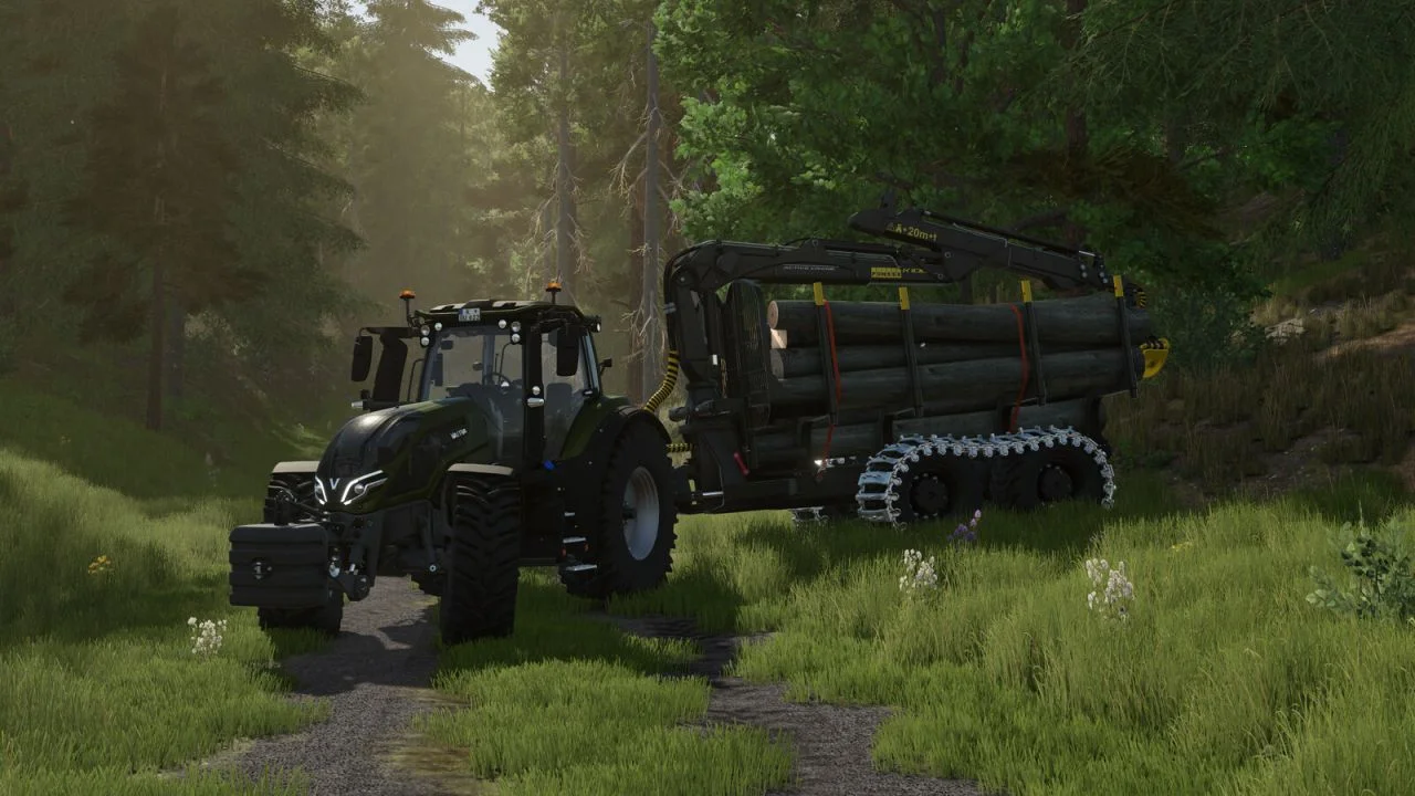 FS25 Ponsse Forwarder Trailer V1.0 Forestry Mod FS25 Mod Free Download