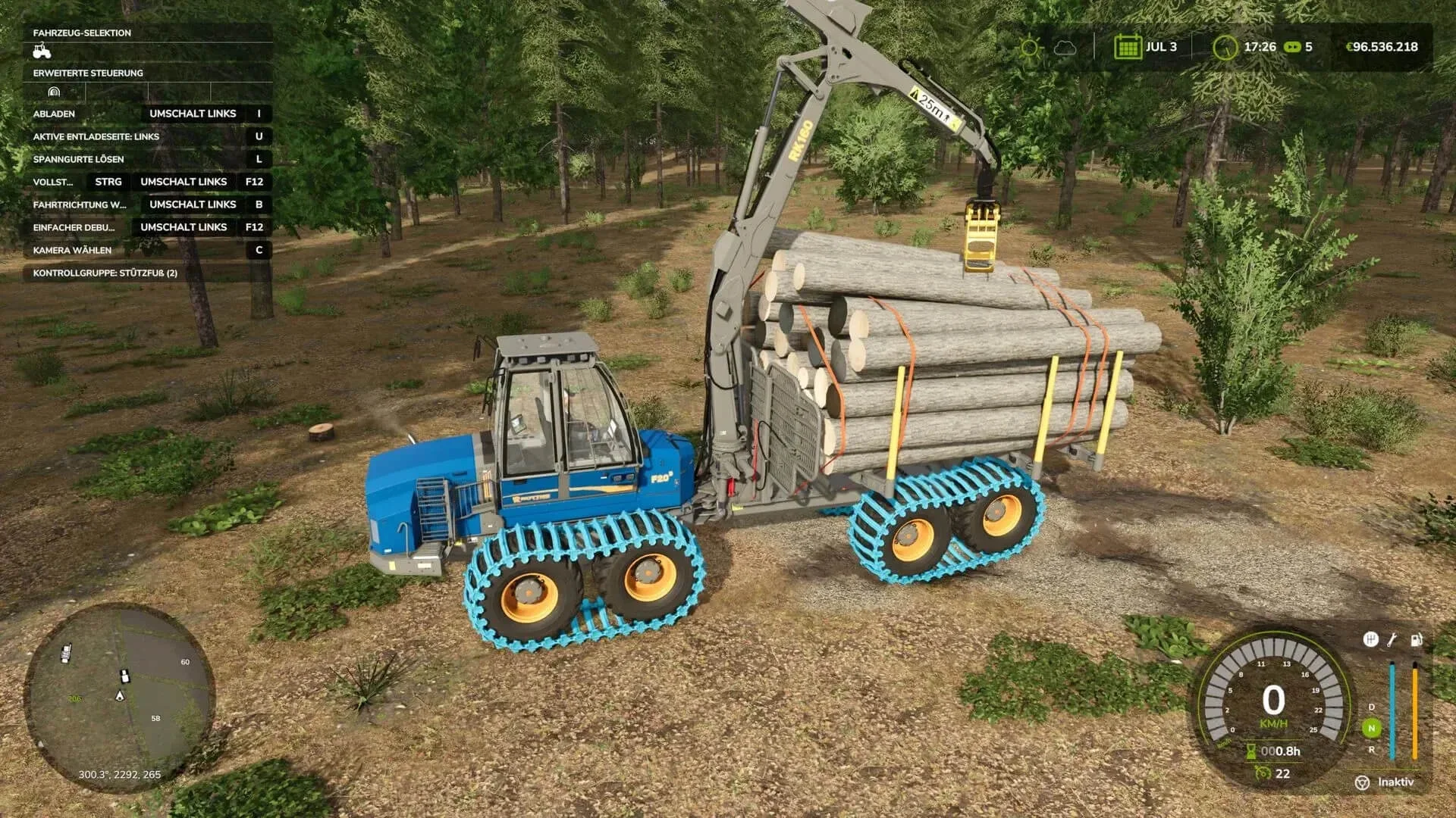 FS25 Rottne F20 v1.0 Forestry Mod FS25 Mod Free Download
