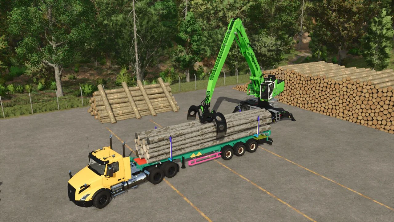 FS25 Schwarzmueller Timber Semitrailer WOP V1.0.0.2 Forestry Mod FS25 Mod Free Download