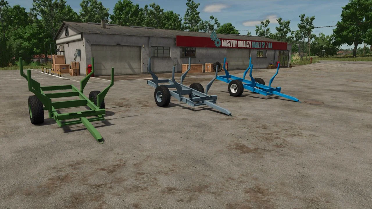 FS25 Selfmade Forest Trailer V1.0 Forestry Mod FS25 Mod Free Download