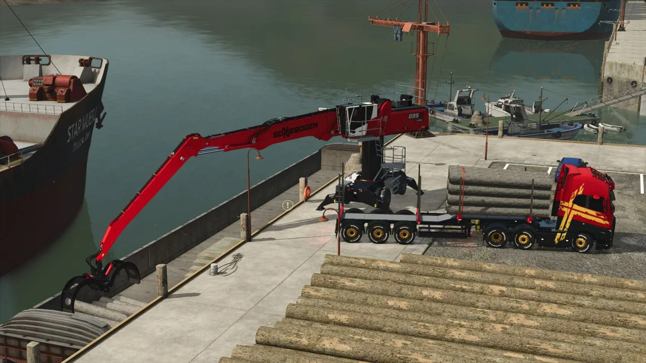 FS25 Sennebogen 835G Hybrid V1.0 Forestry Mod FS25 Mod Free Download