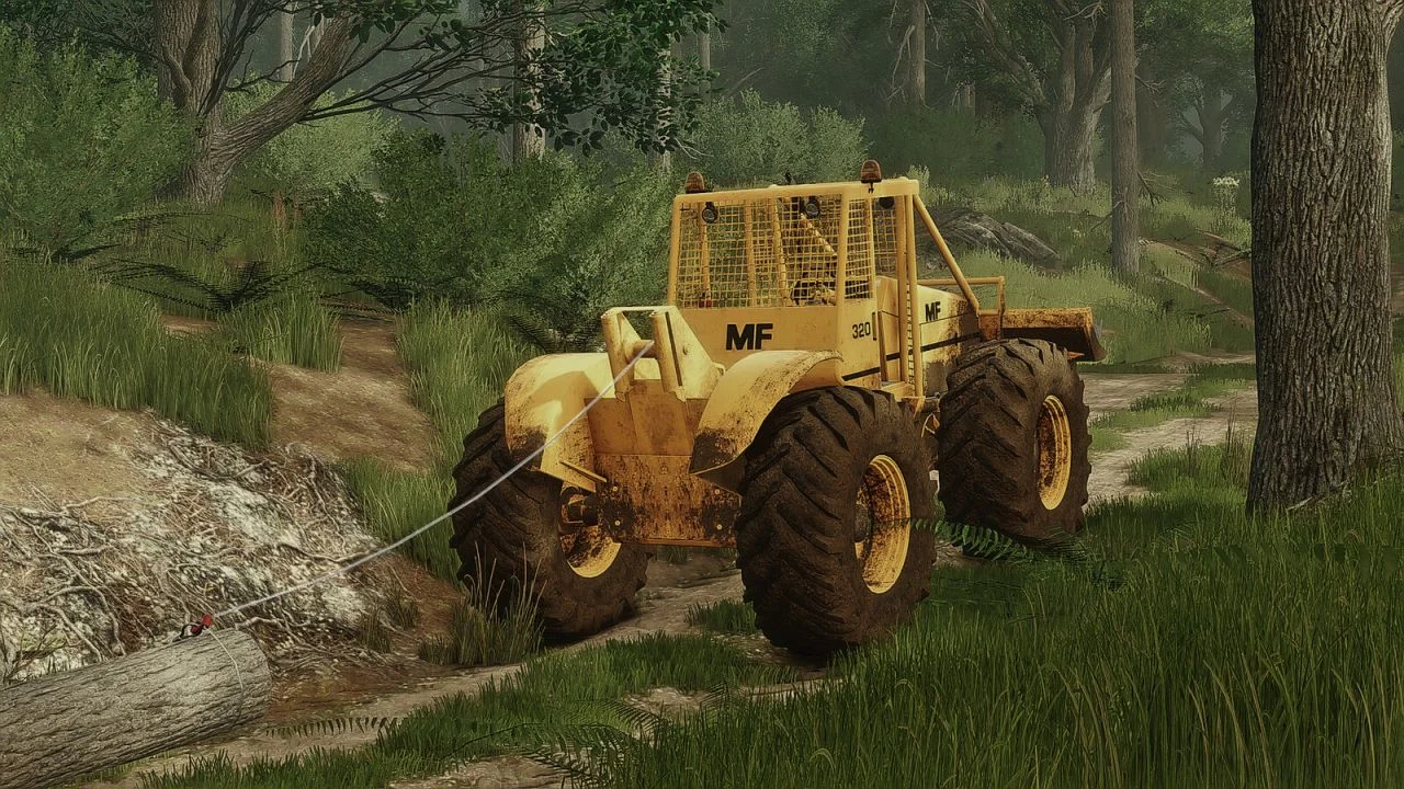 FS25 Skidder MF320 V1.0 Forestry Mod FS25 Mod Free Download