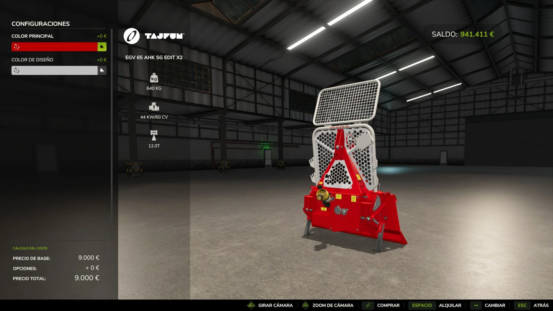 FS25 Tajfun EGV65AHKSG Edit V1.0 Forestry Mod FS25 Mod Free Download