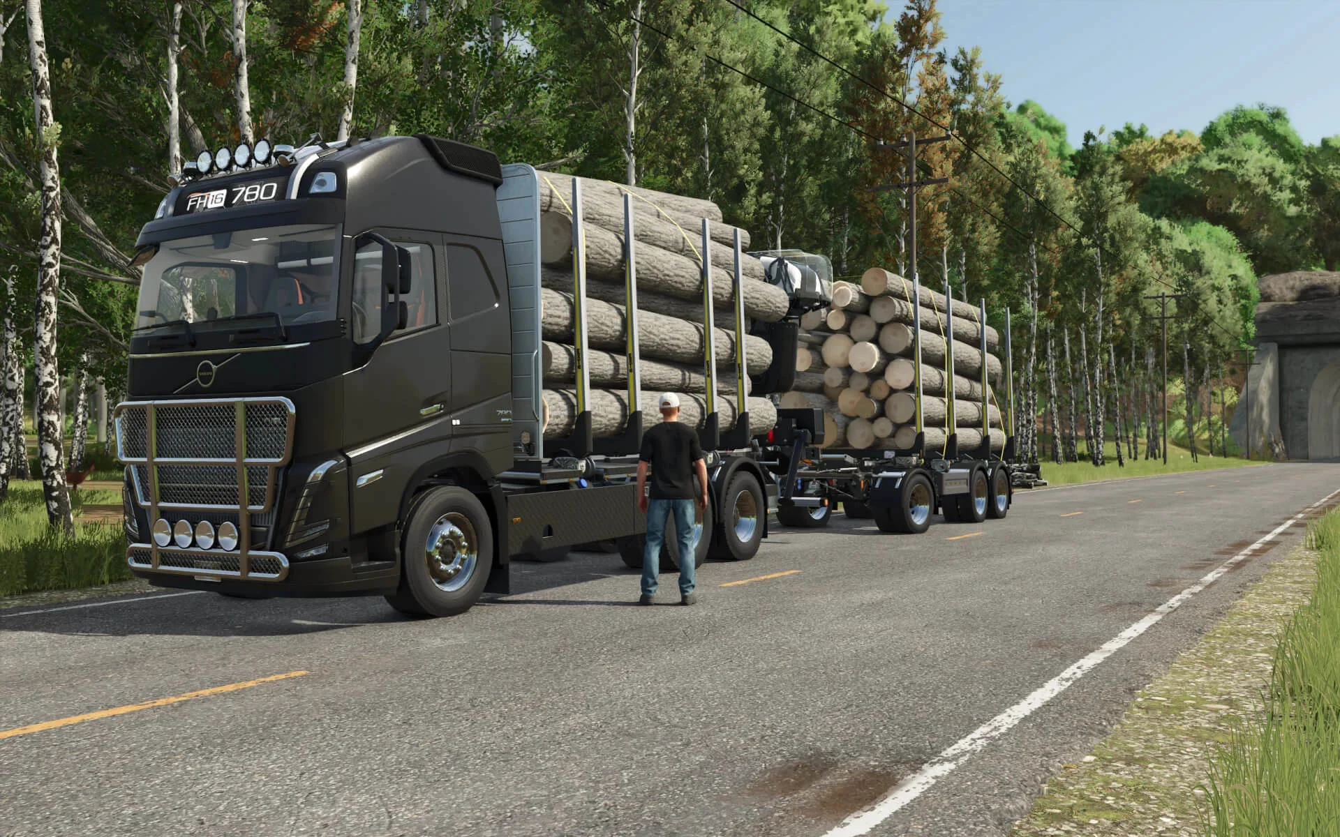 FS25 Timber Frame FH16 v1.0 Forestry Mod FS25 Mod Free Download