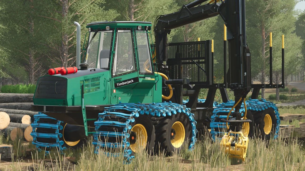 FS25 Timberjack 1710 D V1.2.0.1 Forestry Mod FS25 Mod Free Download