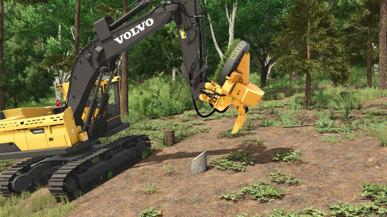 FS25 Tree Planter And Forestry Shredder V1.0 FS25 Mod Free Download