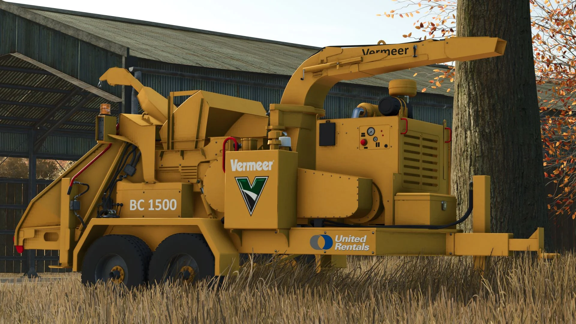 FS25 Vermeer BC1500 V1.0 Forestry Mod FS25 Mod Free Download
