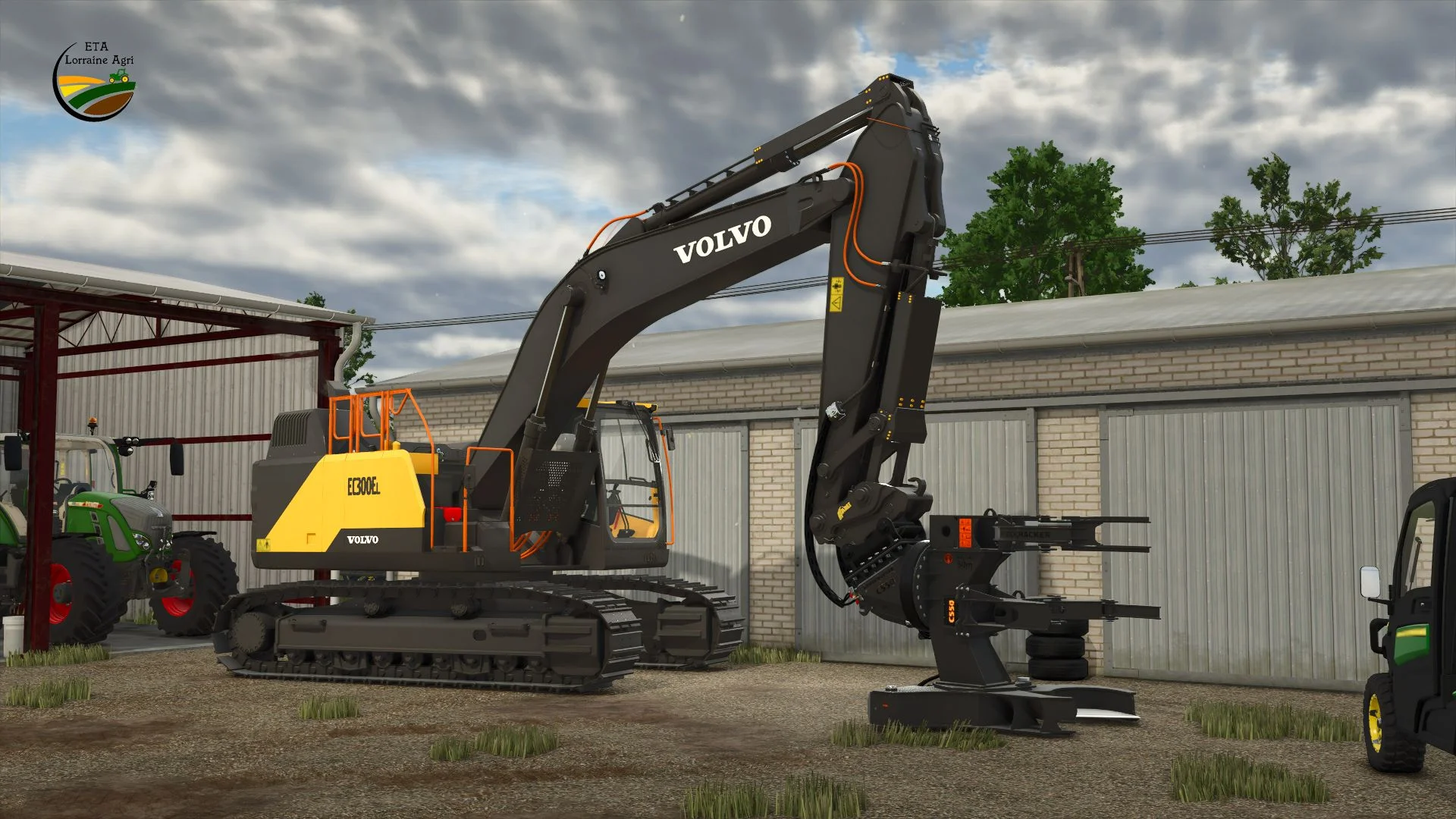 FS25 WOODCRACKER C550 Black V1.0 Forestry Mod FS25 Mod Free Download