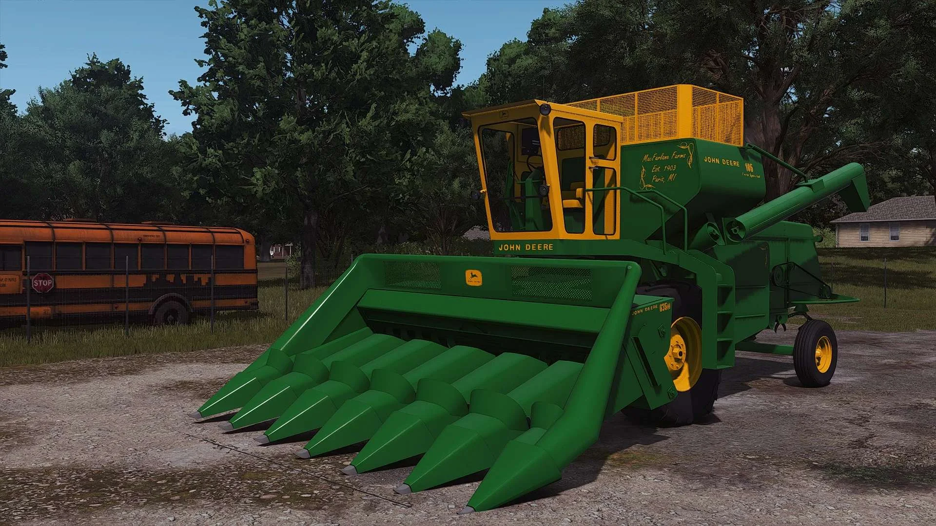 FS25 1963 John Deere 105 V1.0 Harvesters Mod FS25 Mod Free Download