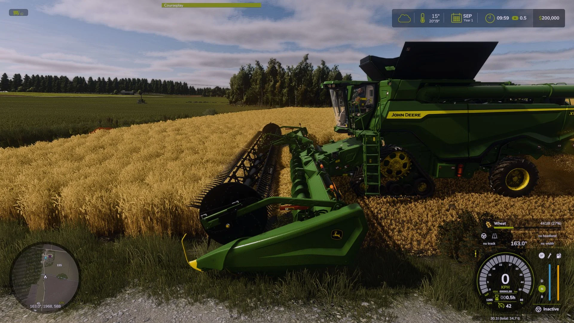 FS25 Additional cameras for John Deere X9 Series V1.0 Harvesters Mod FS25 Mod Free Download