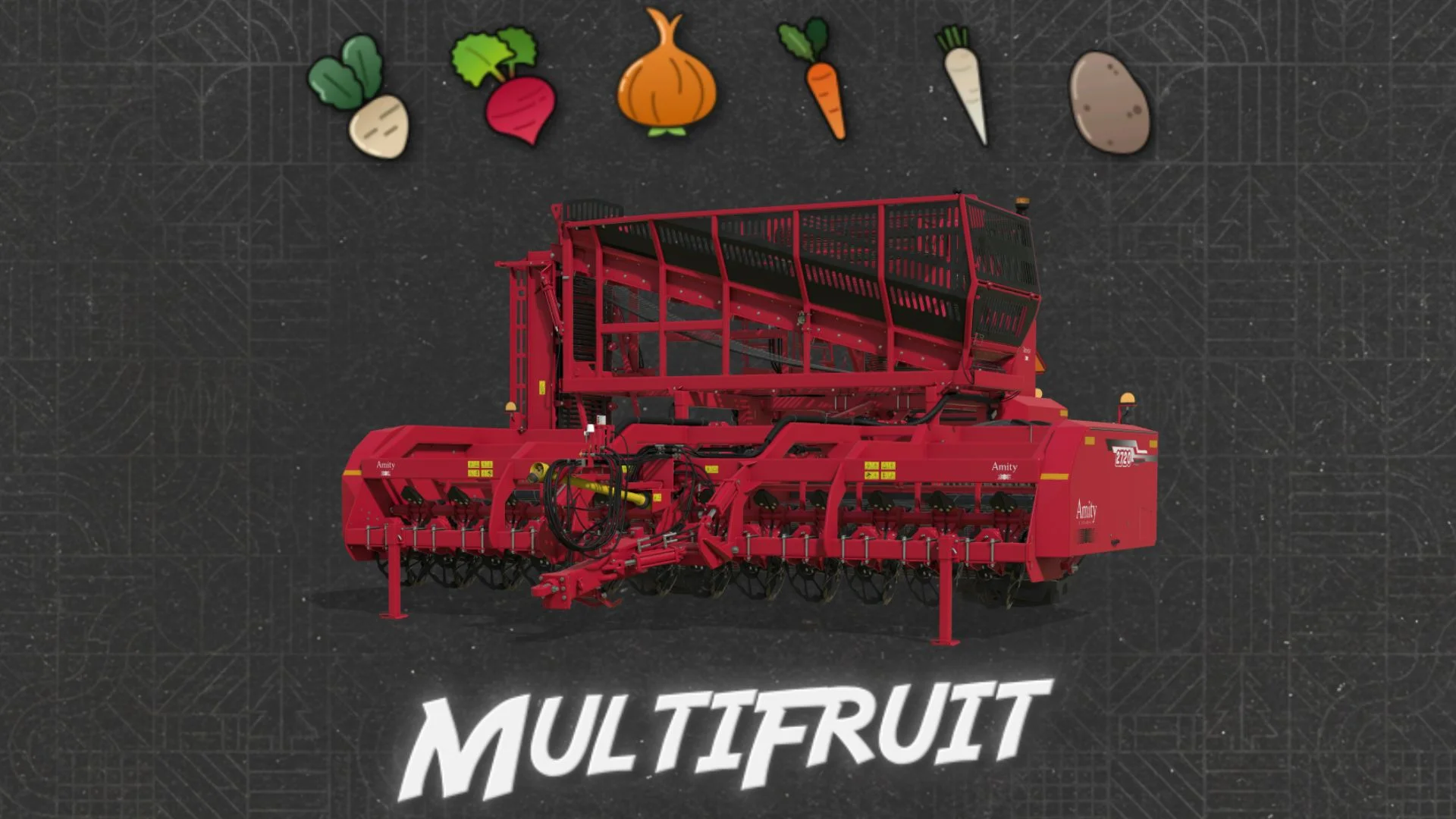FS25 AMITYTECH HRV12R V1.0 Harvesters Mod FS25 Mod Free Download