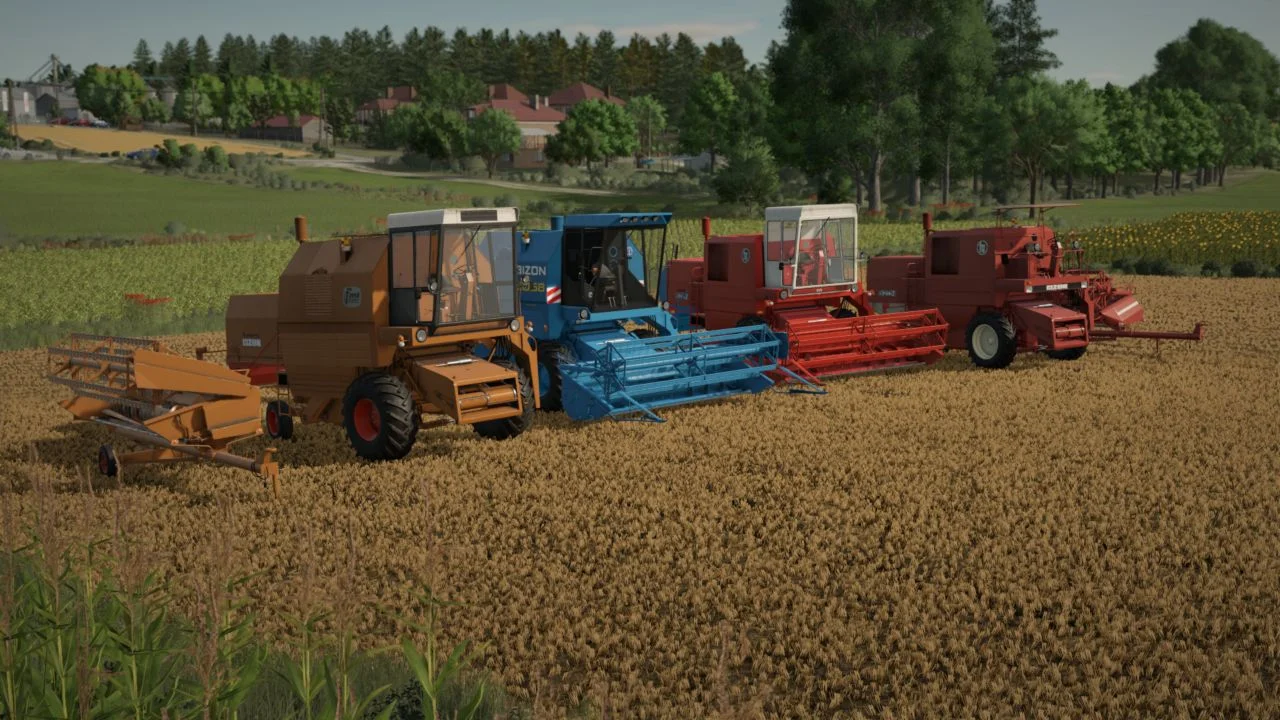 FS25 Bizon Pack V1.0.1 Harvesters Mod FS25 Mod Free Download