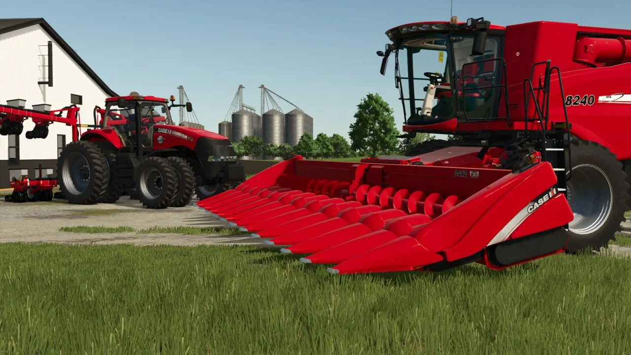 FS25 Case IH 2412/3412 Corn Headers V1.0 Harvesters Mod FS25 Mod Free Download
