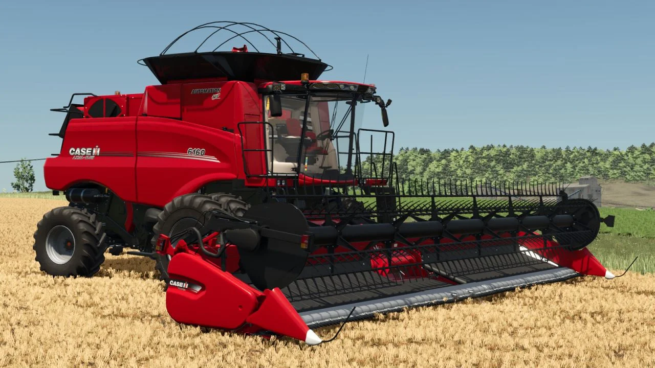 FS25 Case IH Axial Flow 6160 Automation And Terraflex 4F35 V1.0 Harvesters Mod FS25 Mod Free Download