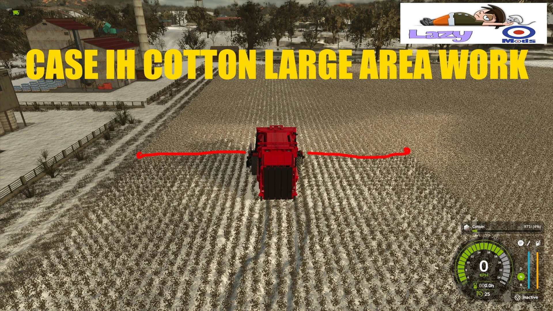 FS25 Case IH Cotton Large Area Work v1.0 Harvesters Mod FS25 Mod Free Download
