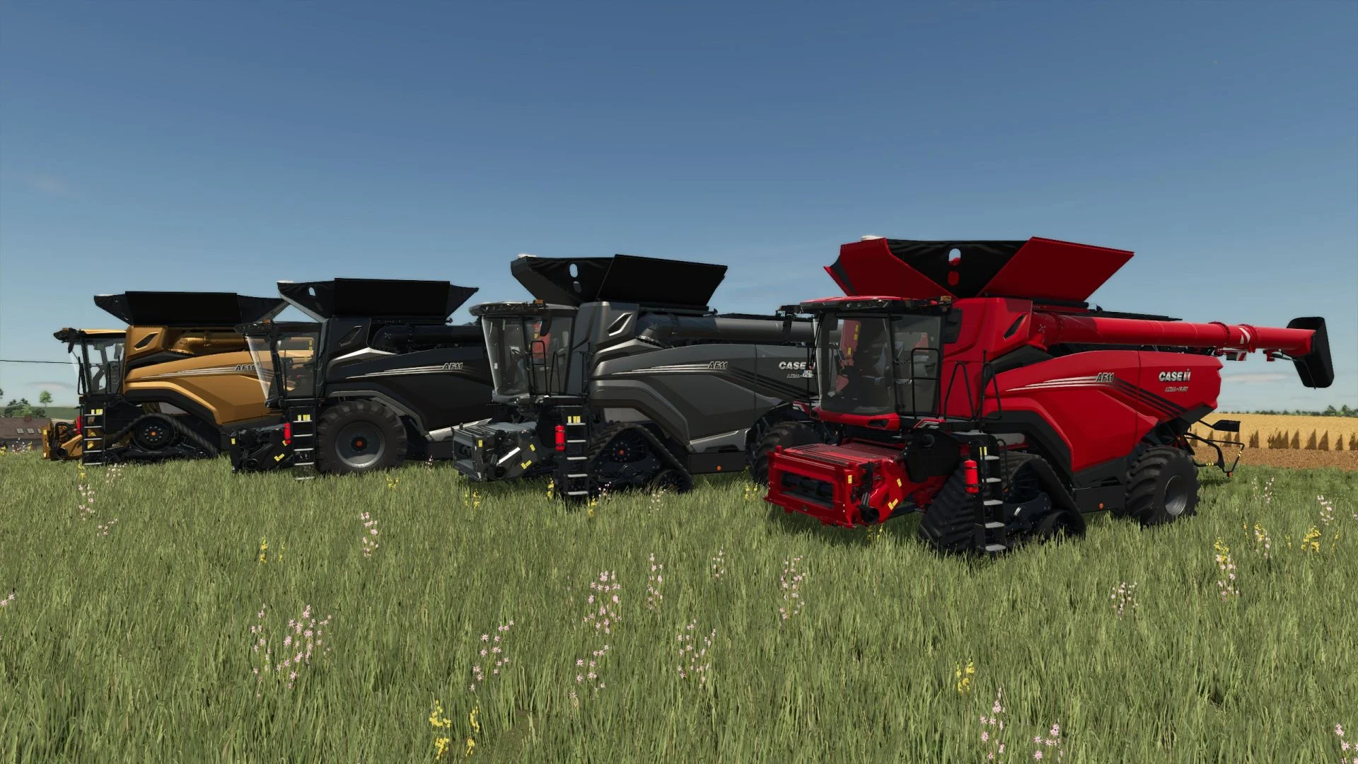 FS25 Case IH Harvesting Pack V1.0.0.1 Harvesters Mod FS25 Mod Free Download