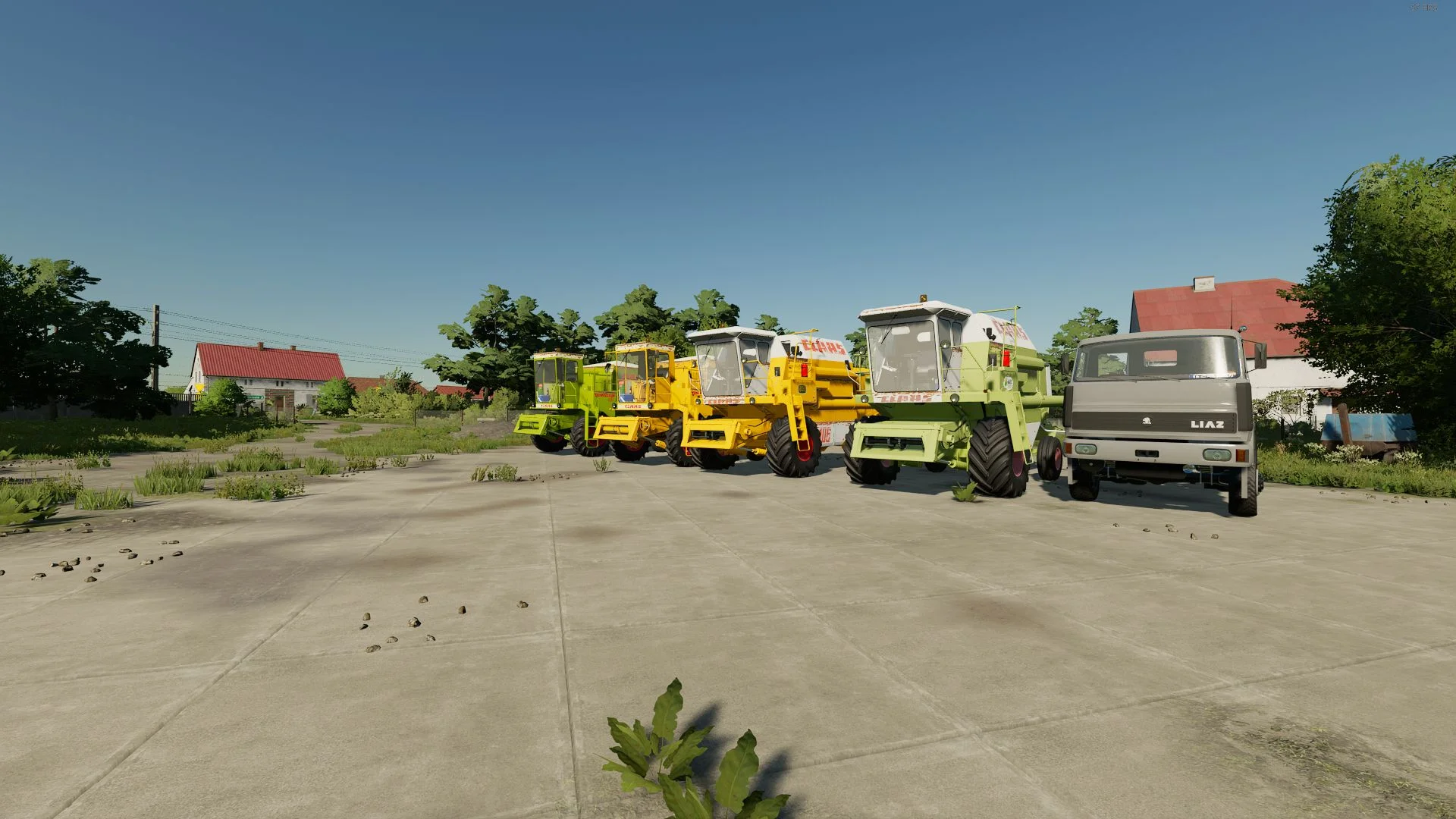 FS25 CLAAS Combine Harvester Pack V1.0 Harvesters Mod FS25 Mod Free Download