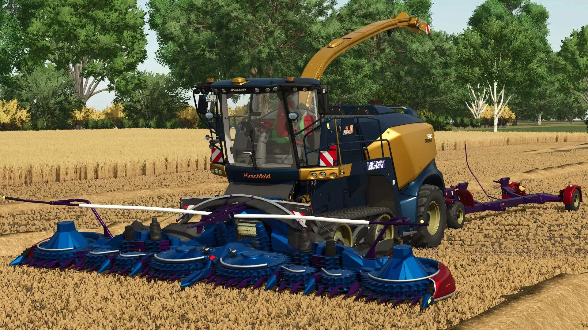 FS25 Claas Jaguar 990 Terra Trac Hirschfeld Edition v1.0 Harvesters Mod FS25 Mod Free Download