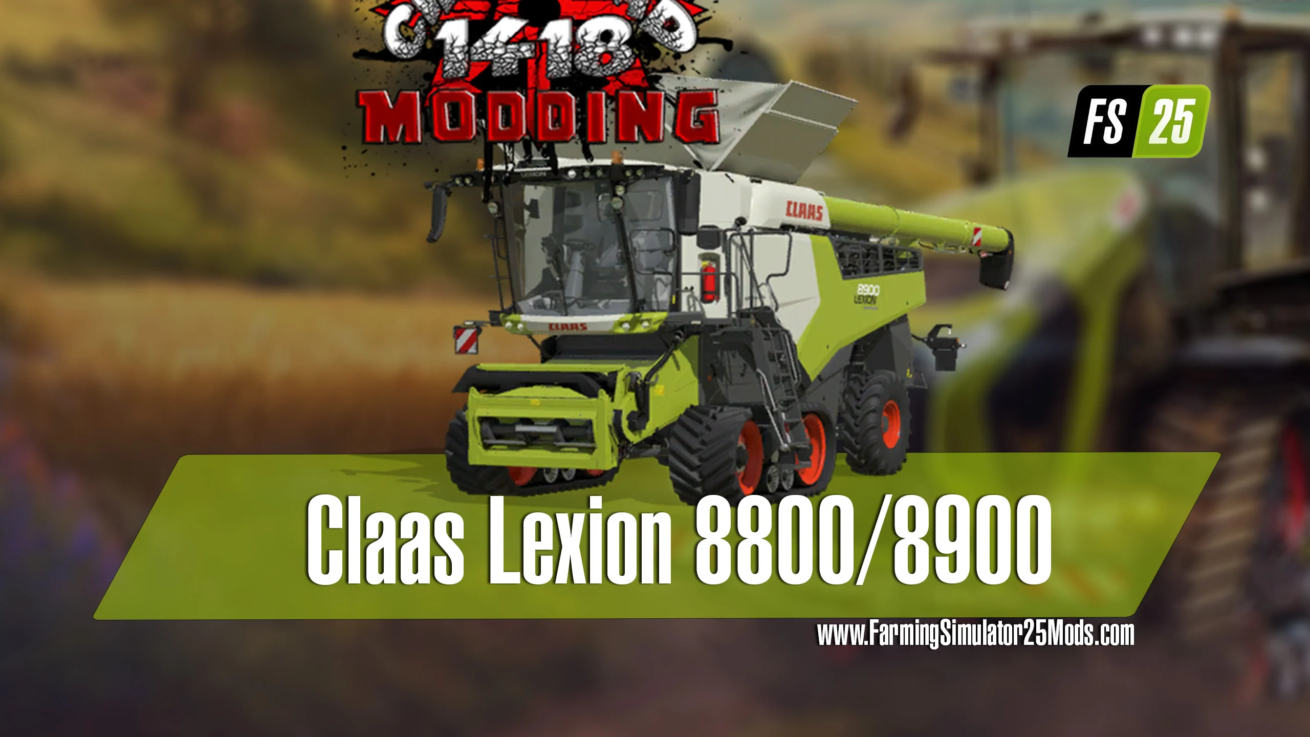 FS25 Claas Lexion 8800/8900 (Tank Configurations) V1.0 Harvesters Mod FS25 Mod Free Download