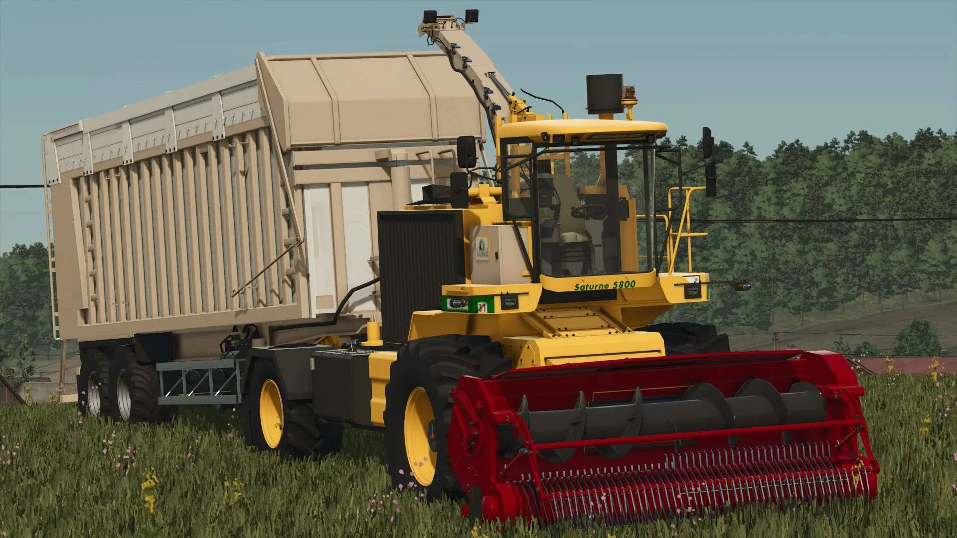FS25 CMC Saturne 5800 Forage Harvester v1.0 Harvesters Mod FS25 Mod Free Download