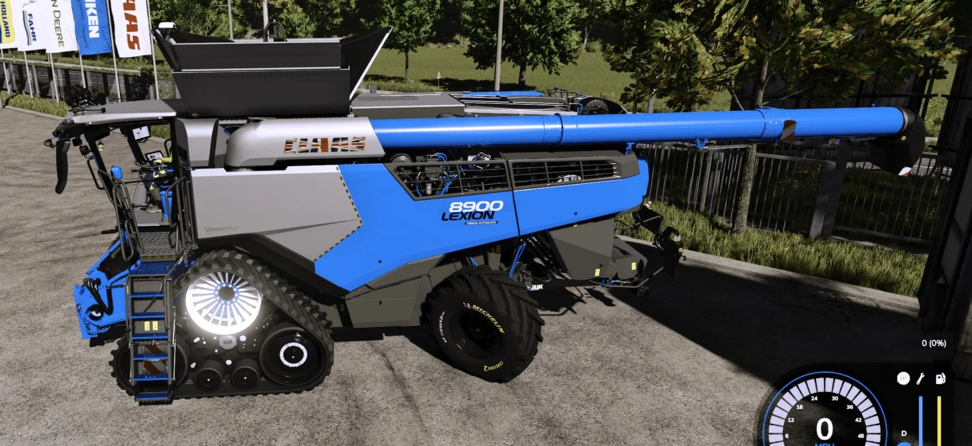 FS25 COMPLETELY CUSTOMIZED LEXION 8900 v1.0 Harvesters Mod FS25 Mod Free Download