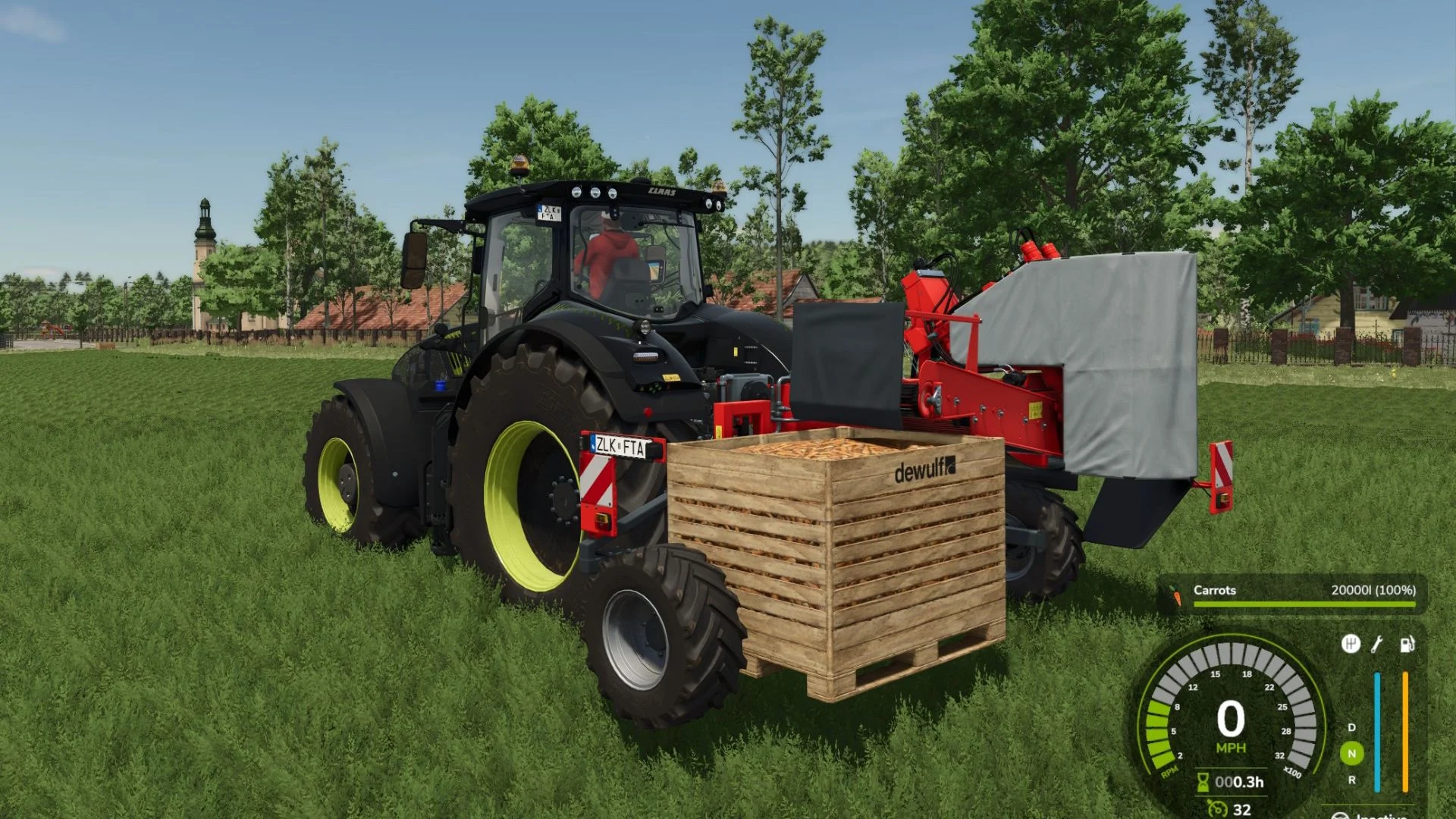 FS25 Dewulf P3PLProfi (custom pallet capacity) V1.0 Harvesters Mod FS25 Mod Free Download