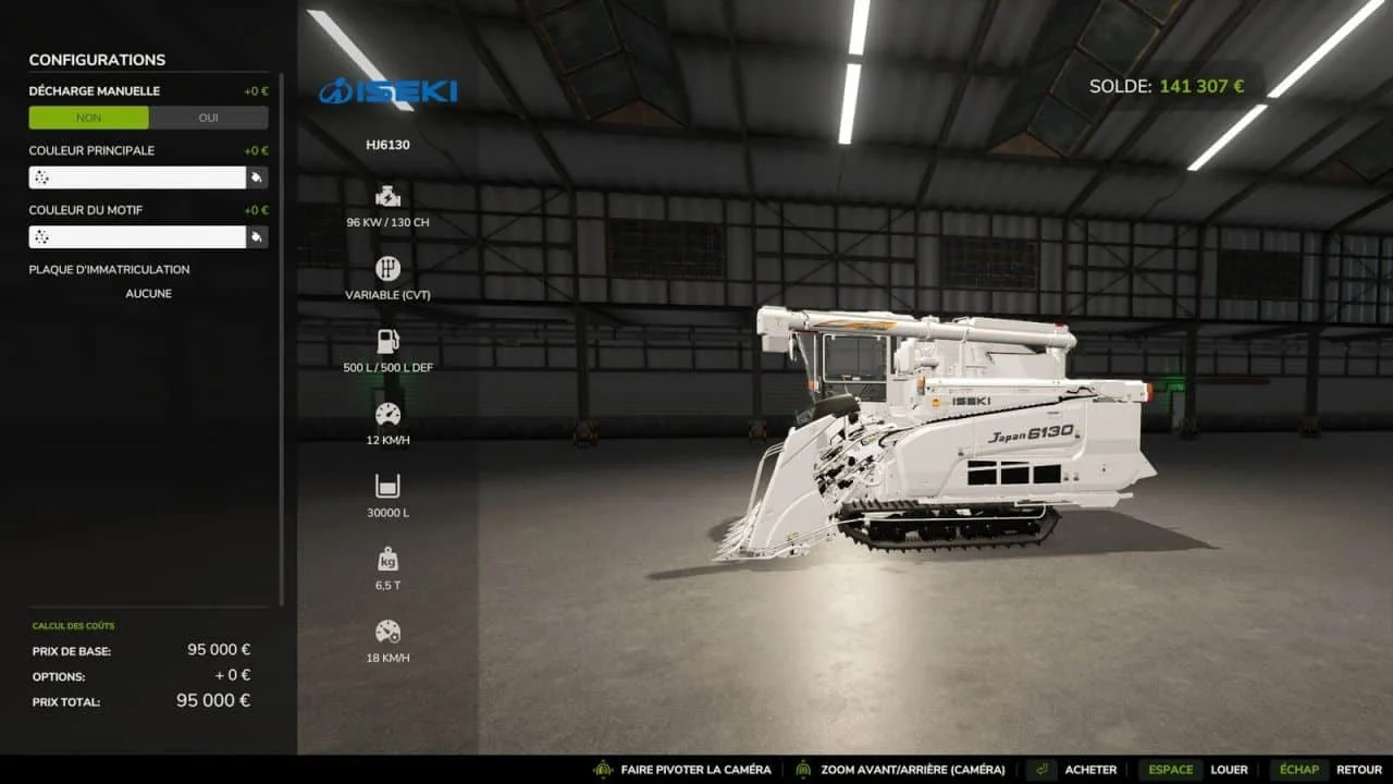 FS25 Iseki HJ6130 Edit v1.1 Harvesters Mod FS25 Mod Free Download