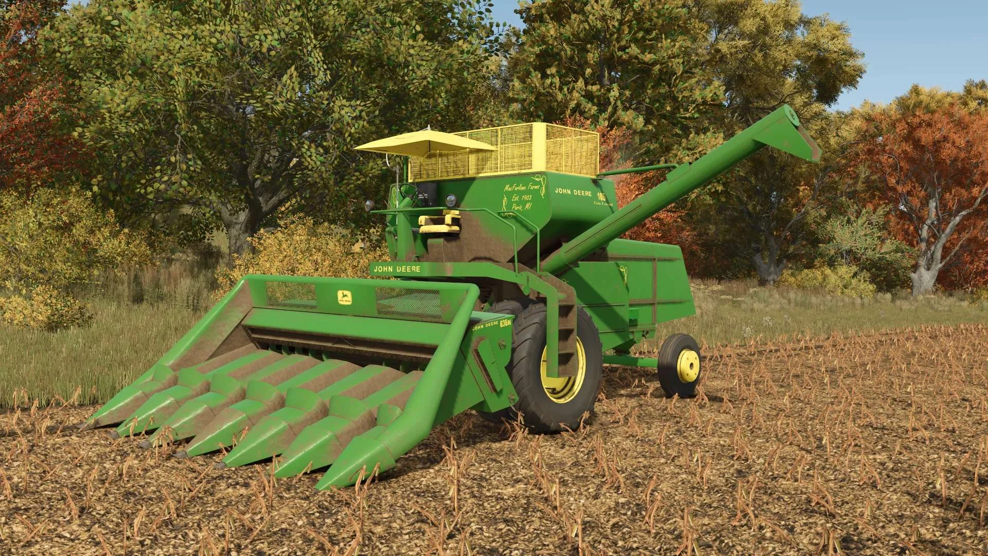 FS25 John Deere 105 v1.0 Harvesters Mod FS25 Mod Free Download