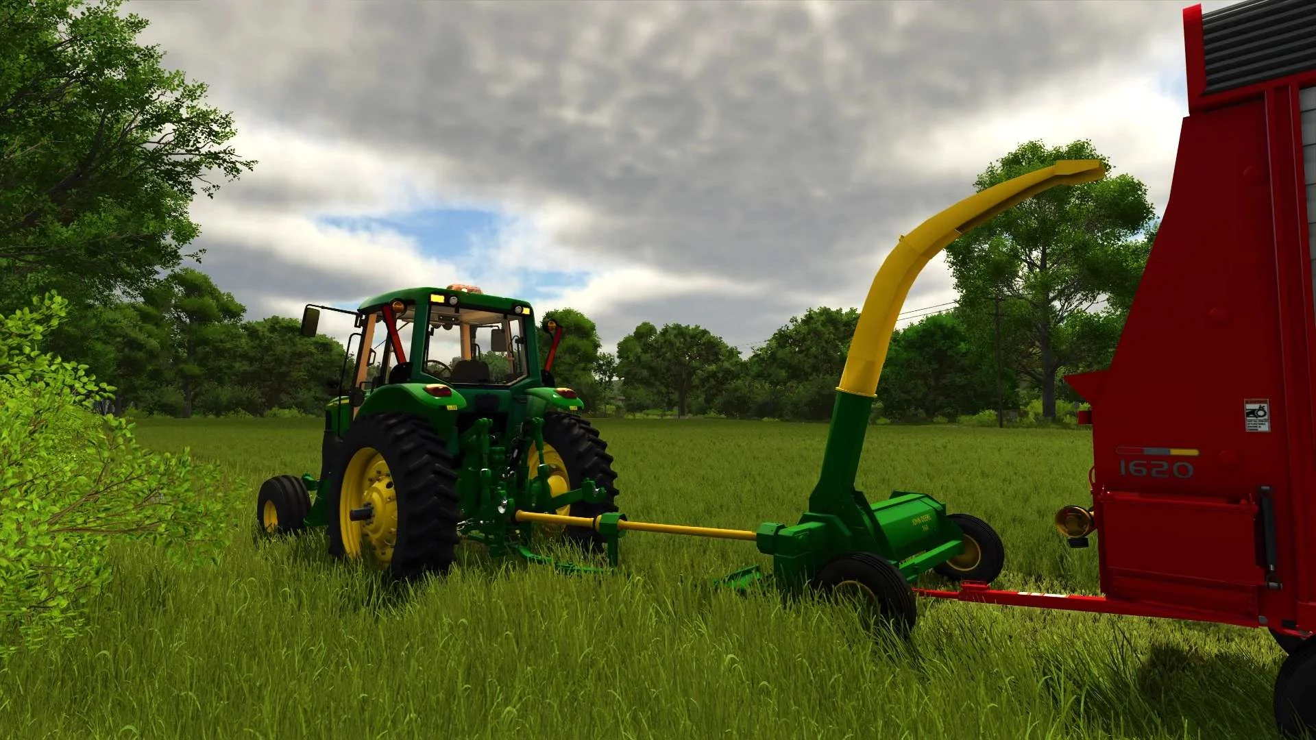FS25 John Deere 16A Flail Chopper v1.0 Harvesters Mod FS25 Mod Free Download