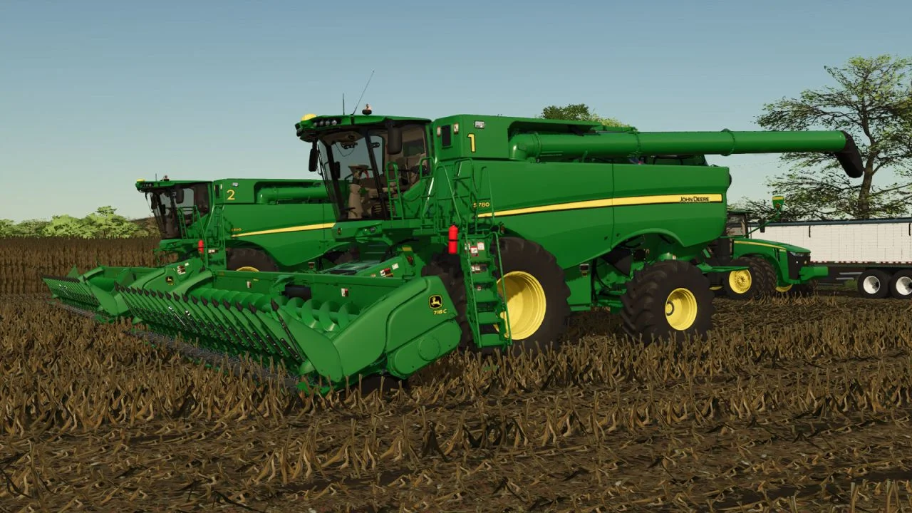 FS25 John Deere 618C/718C V1.0 Harvesters Mod FS25 Mod Free Download