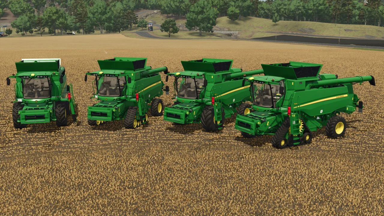 FS25 John Deere T-Series And 600X Headers V1.0.1 Harvesters Mod FS25 Mod Free Download