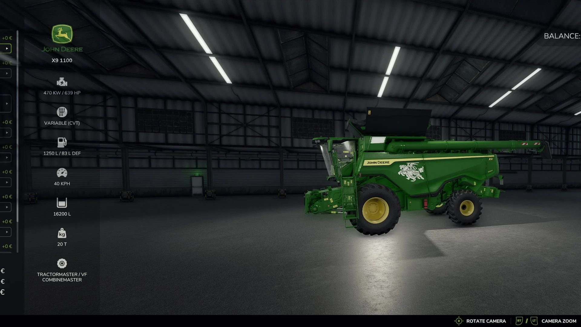 FS25 John Deere X9 1100 V1.0 Harvesters Mod FS25 Mod Free Download
