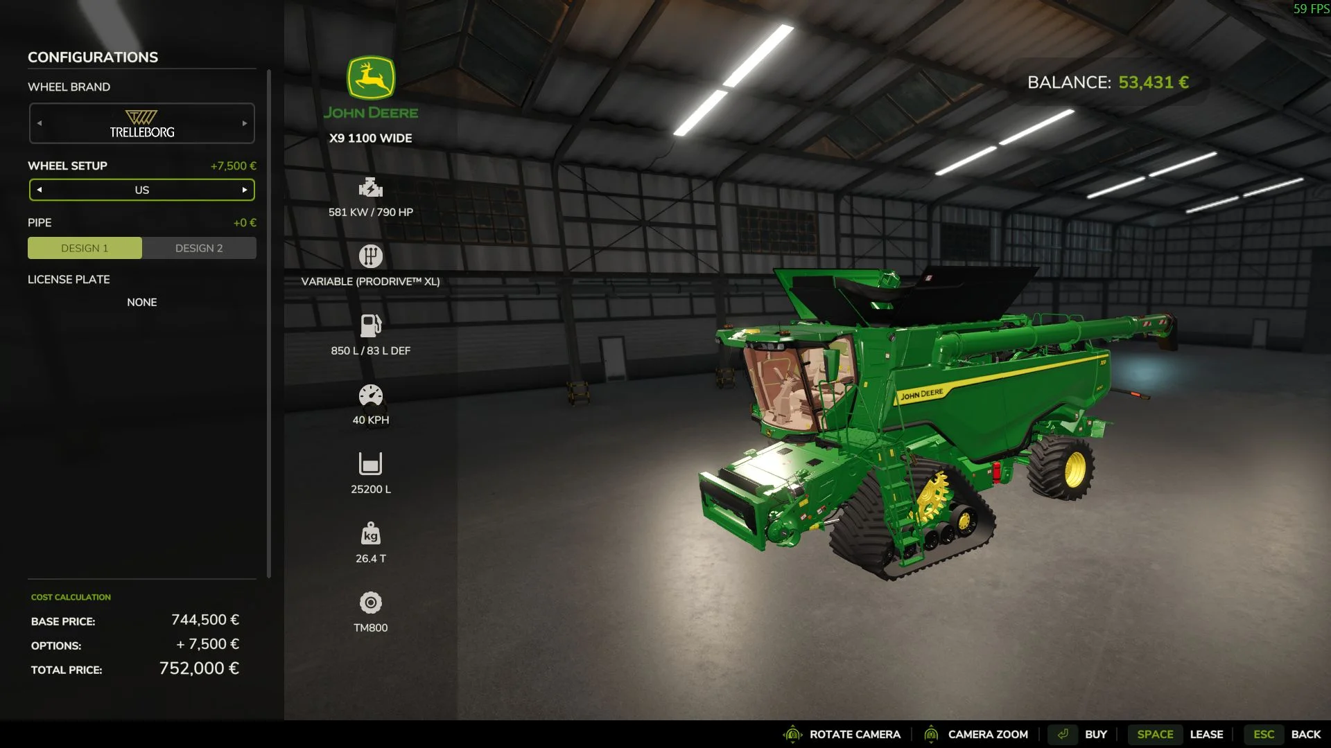 FS25 John Deere X9 Edit V1.0 Harvesters Mod FS25 Mod Free Download