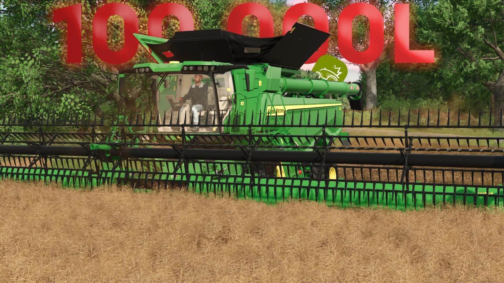 FS25 John Deere X9 series 100,000L V1.0 Harvesters Mod FS25 Mod Free Download