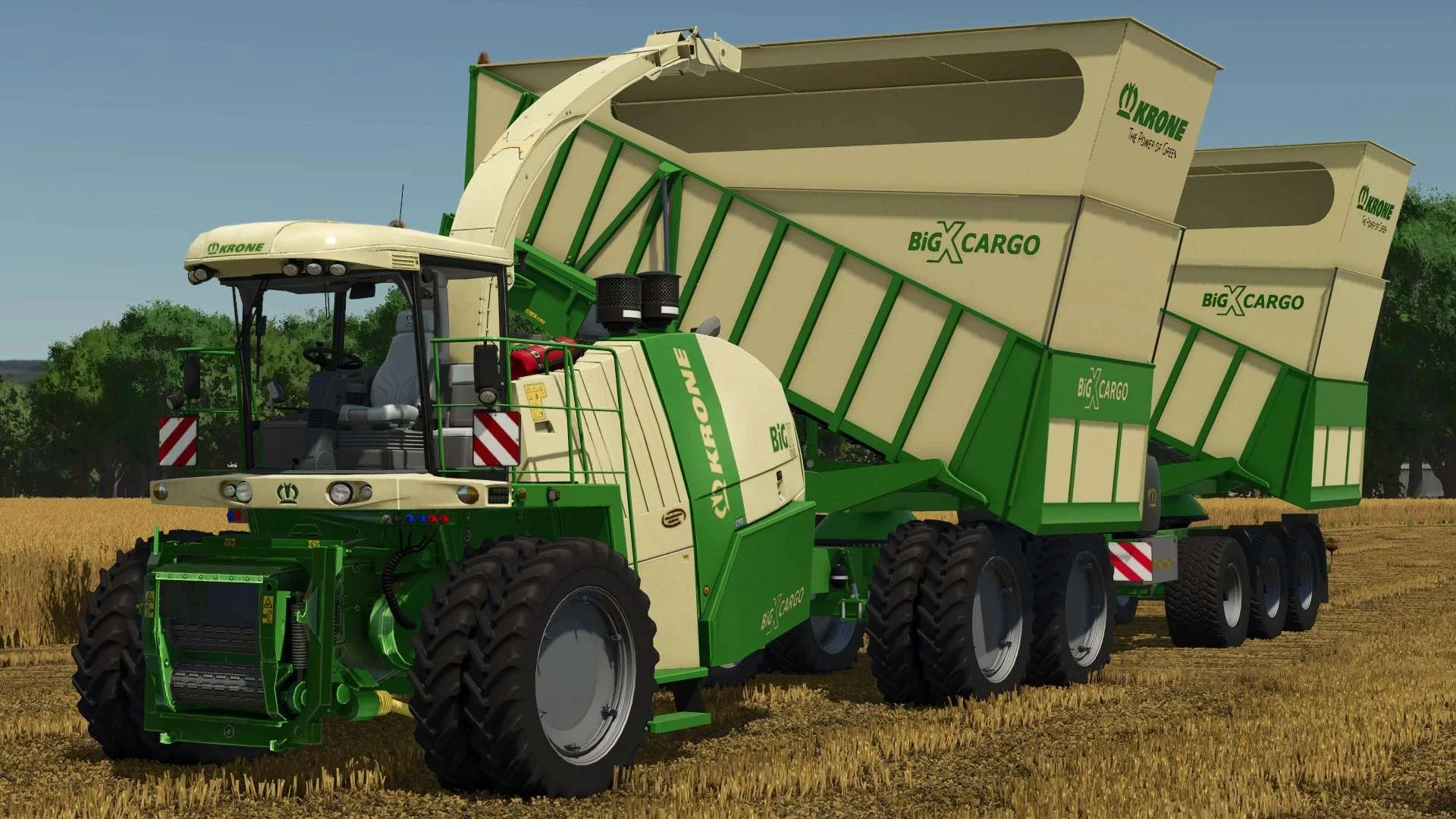 FS25 Krone Big X 1100 Cargo & Cargo Trailer v1.0 Harvesters Mod FS25 Mod Free Download