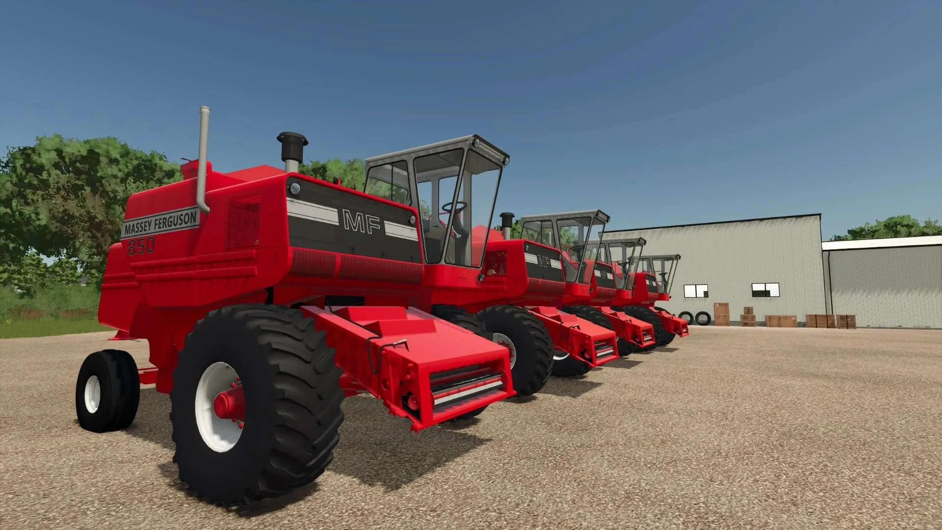 FS25 Massey Ferguson 8X0 Combines Overhauled v1.0 Harvesters Mod FS25 Mod Free Download
