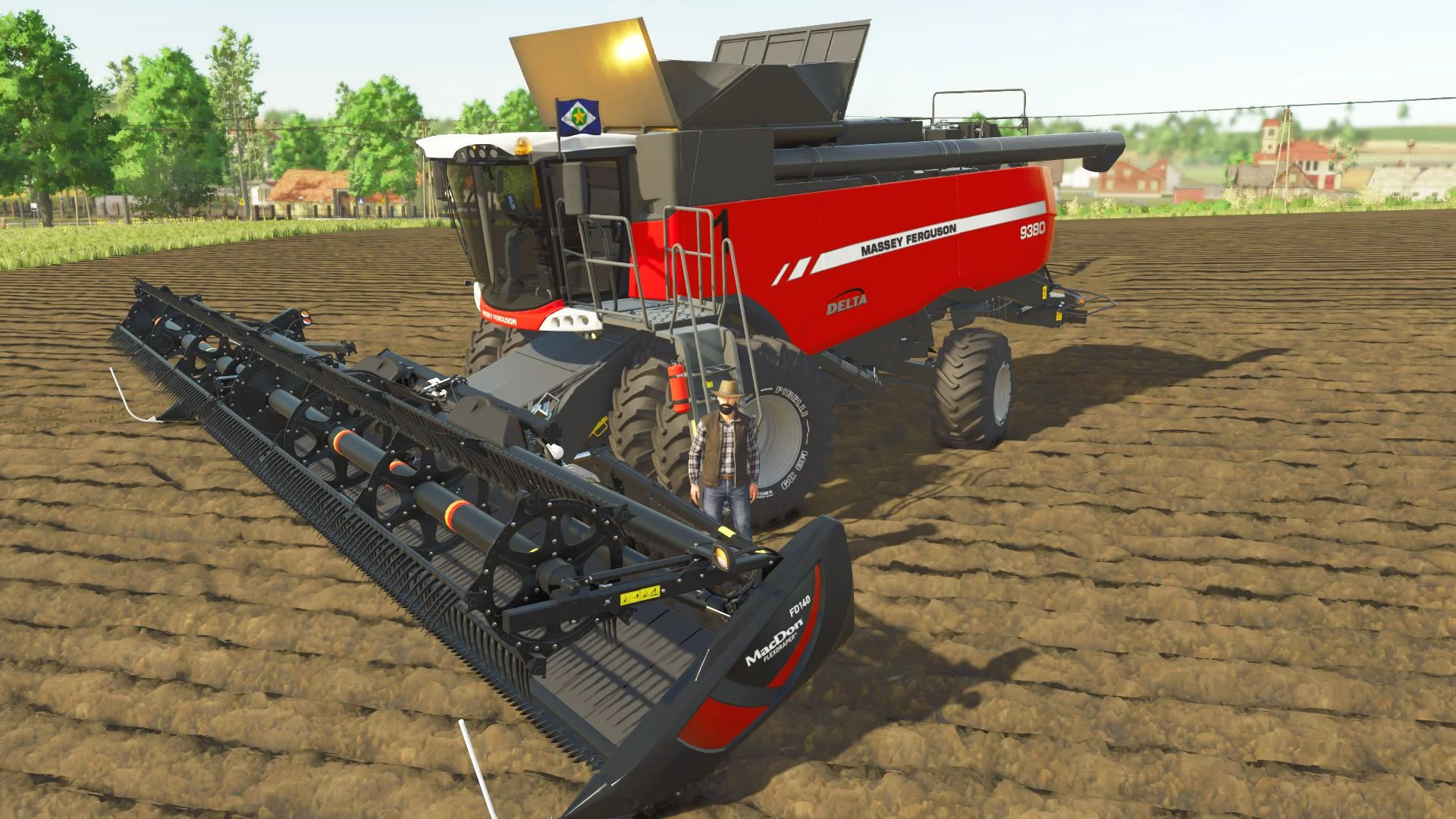 FS25 Massey Ferguson 9380 DELTA V1.7 Harvesters Mod FS25 Mod Free Download