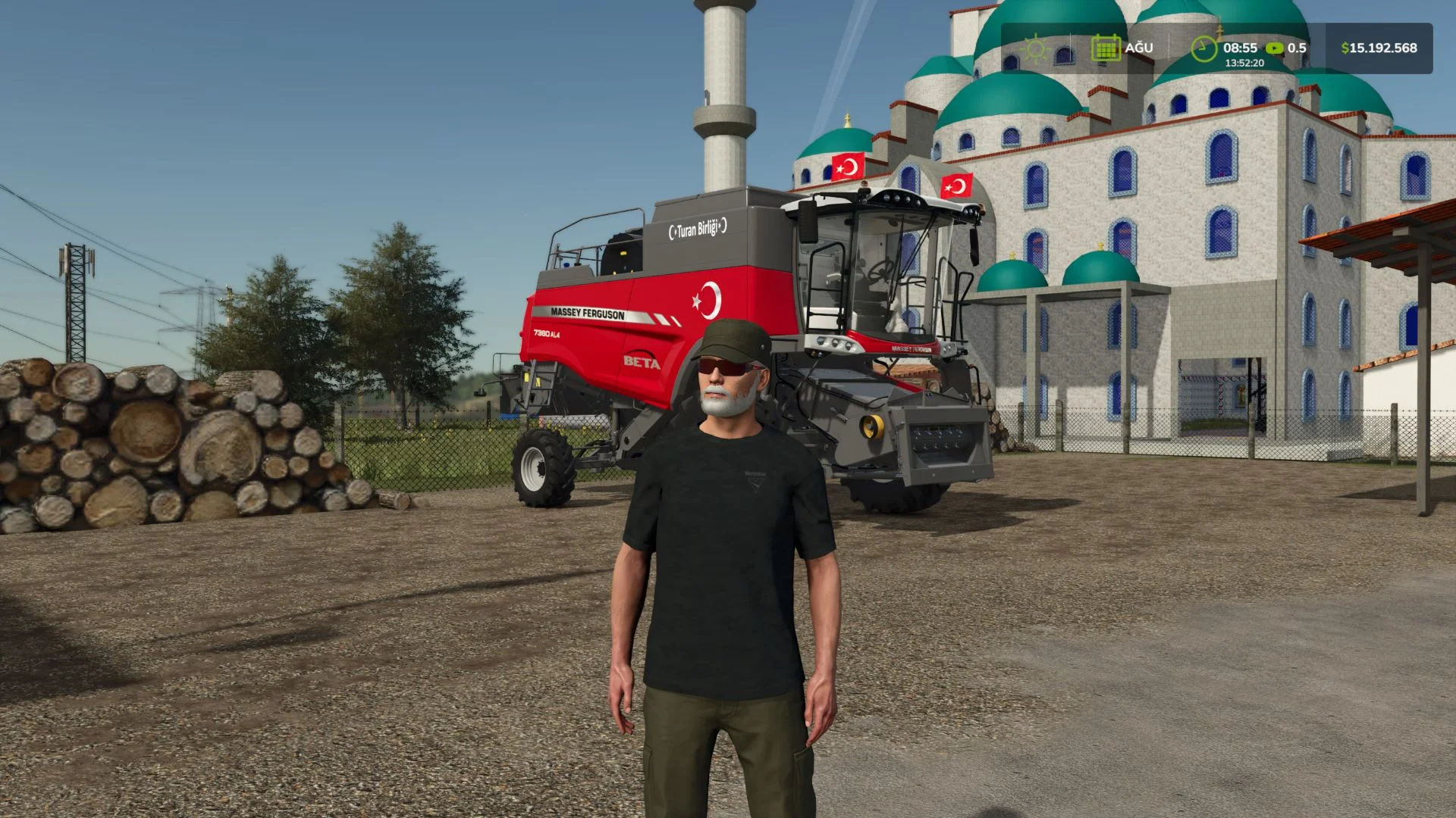 FS25 Massey Ferguson Beta 7360 v1.0 Harvesters Mod FS25 Mod Free Download