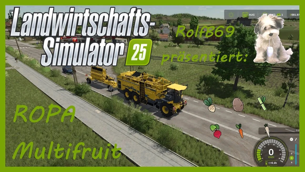 FS25 Multifruit ROPA v1.0 Harvesters Mod FS25 Mod Free Download