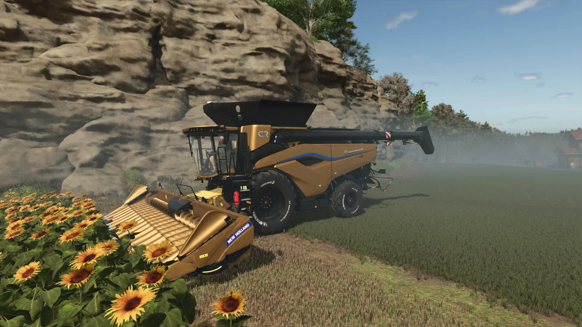 FS25 New Holland 980C Header Gold Edition v1.0 Harvesters Mod FS25 Mod Free Download