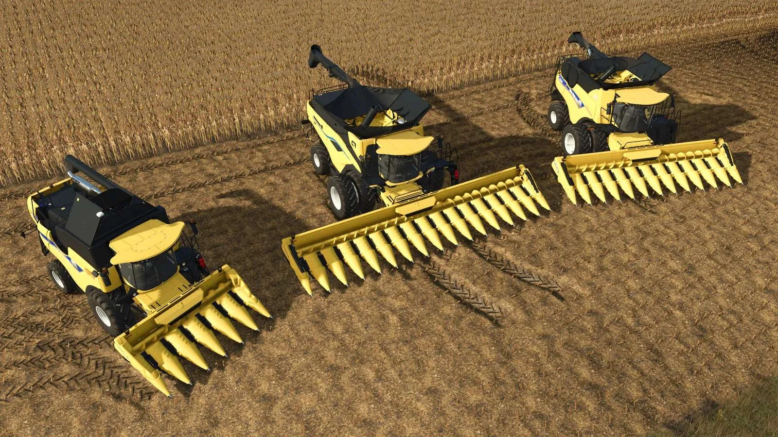 FS25 New Holland 980CR Series Corn Heads v1.0 Harvesters Mod FS25 Mod Free Download