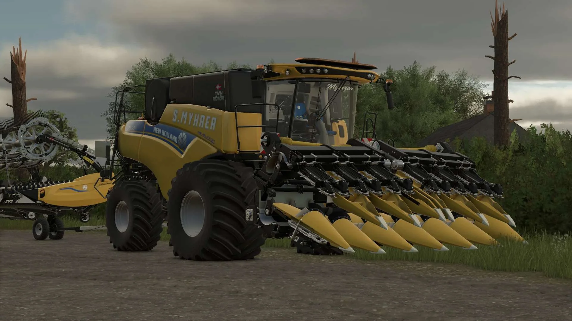 FS25 New Holland CR9.90 v1.0 Harvesters Mod FS25 Mod Free Download